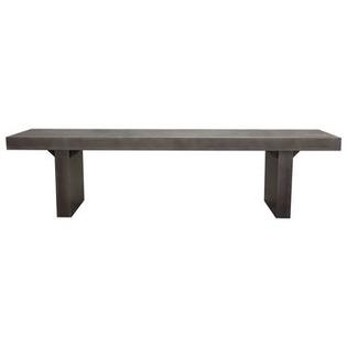 Diamond Sofa Utah 72 Inch Faux Concrete Dining Bench In Iron