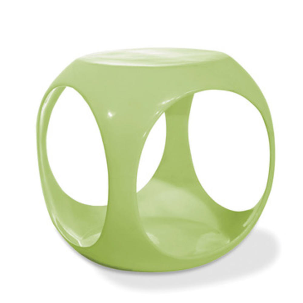 Office Star Avenue Six Slick Cube Occasional Table in Green Finish