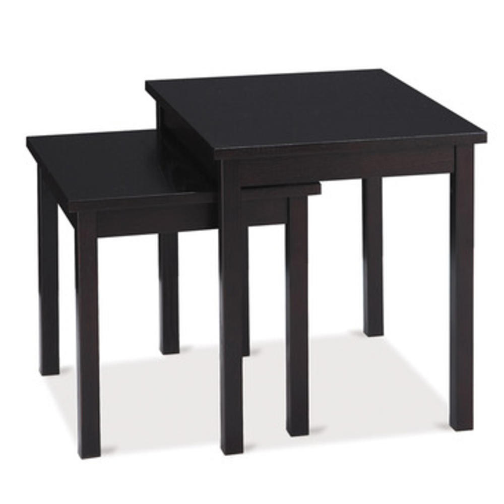 Office Star Avenue Six Main Street Nesting End Table Set in Espresso Finish