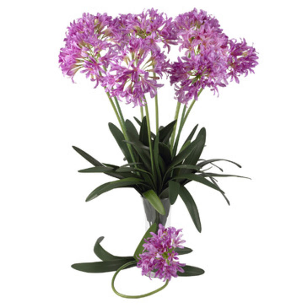 Nearly Natural 29" African Lily Stem (Set of 12) in Pink