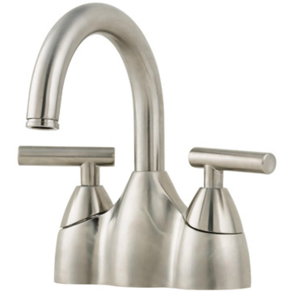 Pfister&trade; 475651 Contempra Double-Handle Lead-Free 4 Inch Centerset Bathroom Faucet in Brushed