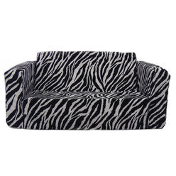 Fun Furnishings Toddler Flip Sofa, Zebra