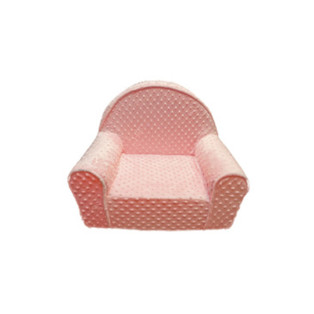 Fun Furnishings Minky Dot My First Chair-Personalized in Pink