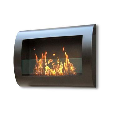 Anywhere Fireplace Indoor Wall Mount Fireplace Chelsea Model Black