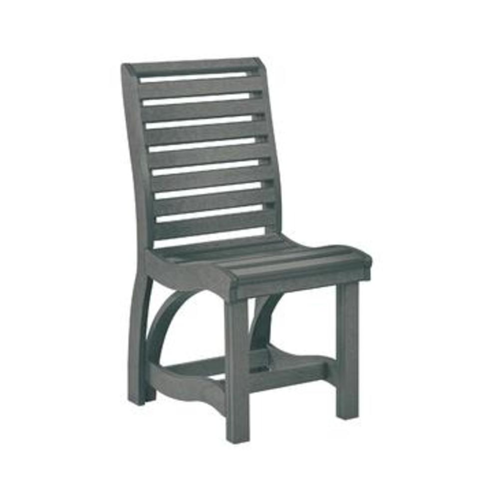 C.R. Plastic Products C.R. Plastics St Tropez Dining Side Chair in Slate Grey