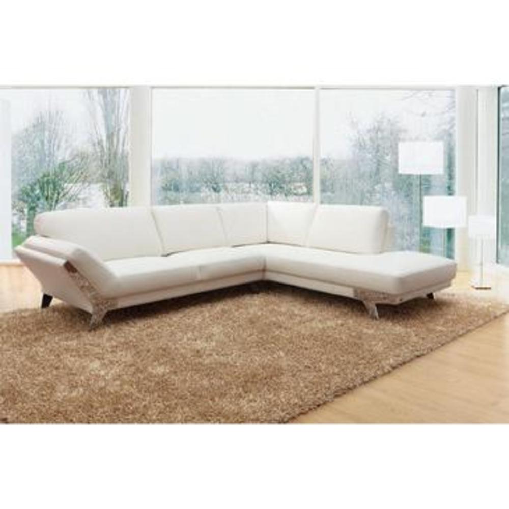 VIG Furniture VIG Divani Casa Lidia - Modern Sectional Sofa In White