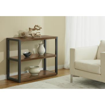 Jesper 100 Parson Open Low Bookcase In Walnut