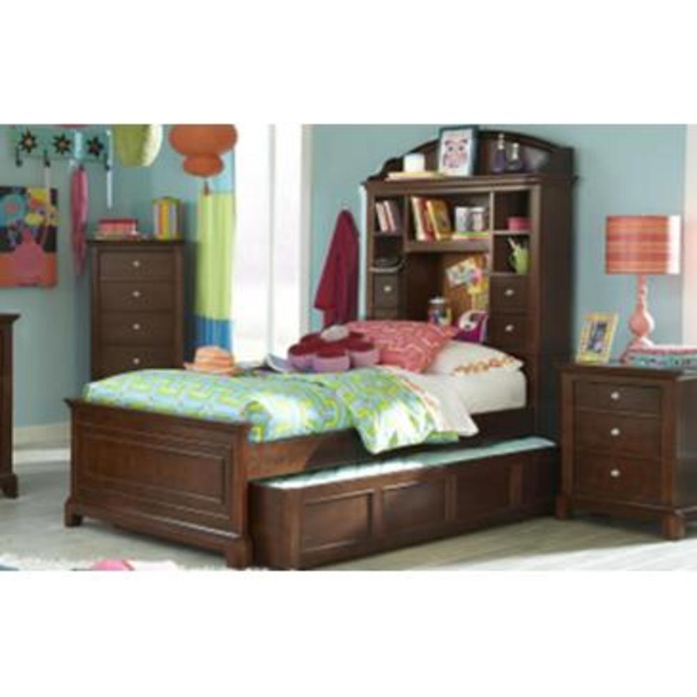 Legacy Classic Furniture Legacy Impressions Bookcase Three Piece Bedroom Set In Classic Clear Cherry