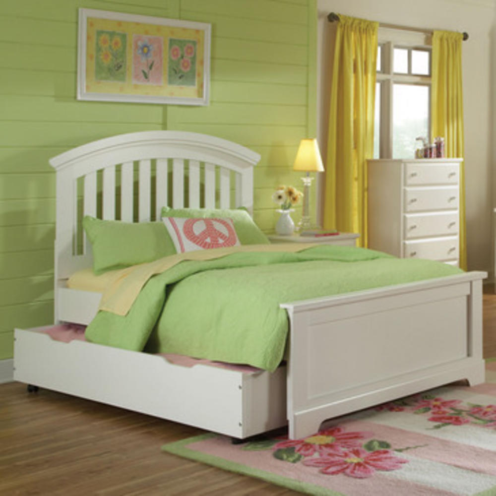 Standard Furniture Reagan 3 Piece Kids' Panel Bedroom Set in White