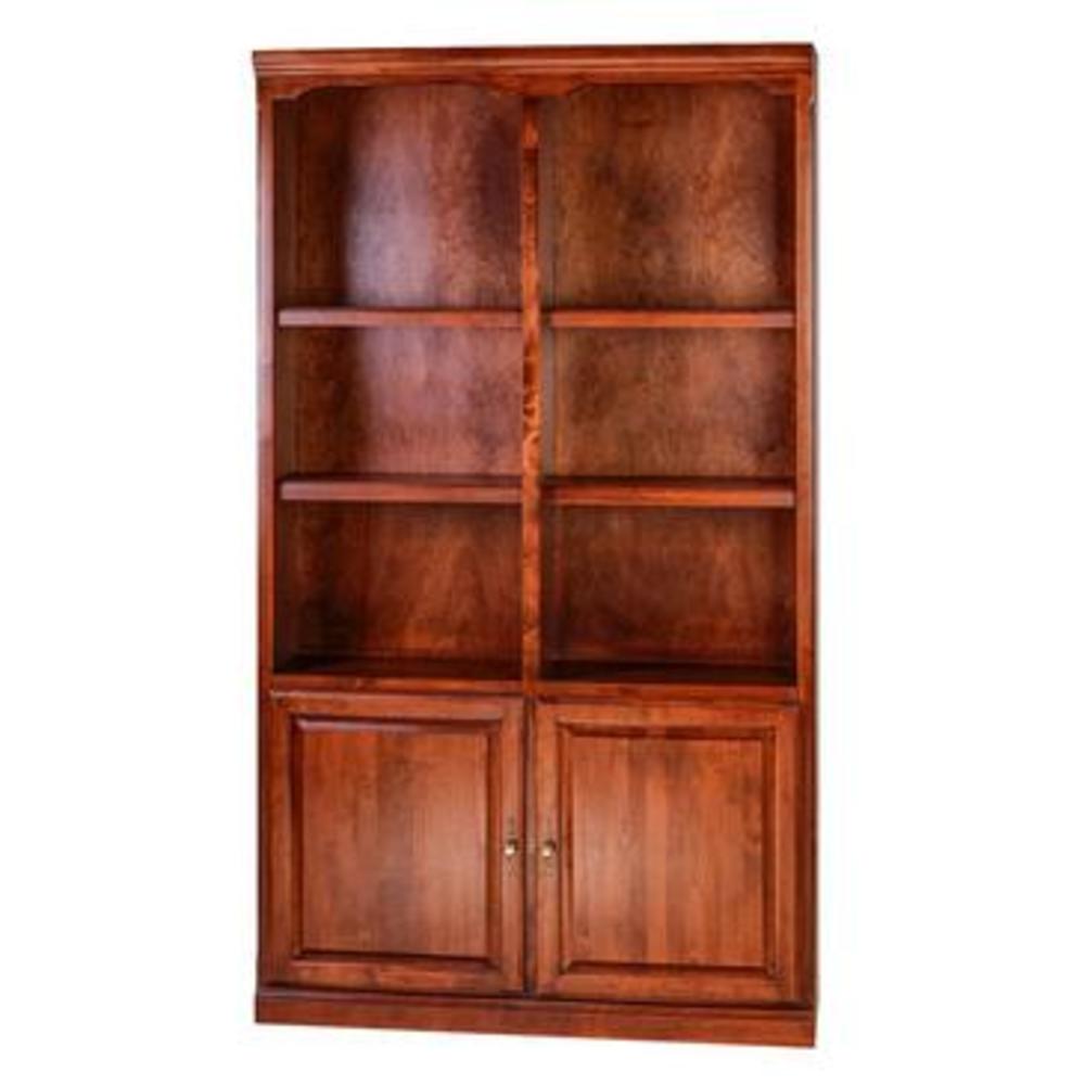 Forest Designs Traditional Bookcase W/ 30H Lower Doors Golden Oak