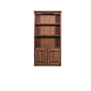 Forest Designs 6123D-TG Traditional Bookcase With Lower Doors Whitewash Oak