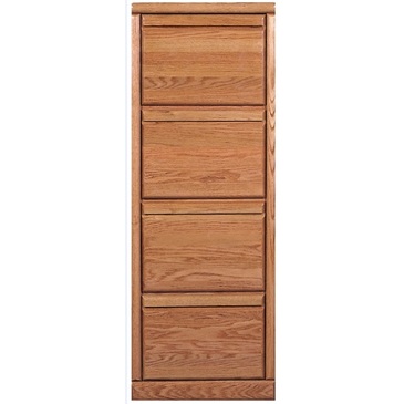 Forest Designs Bullnose Four Drawer File Cabinet Honey Oak