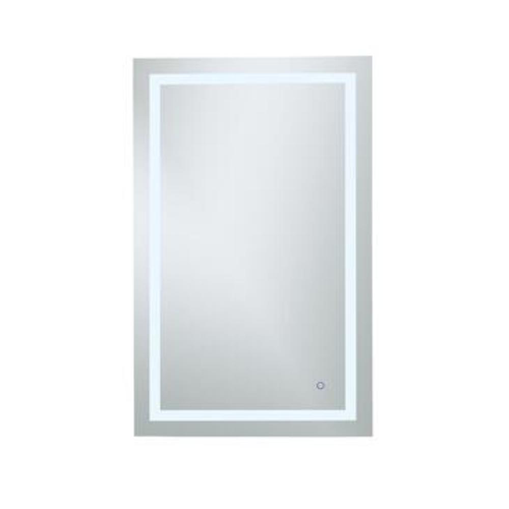 Elegant Lighting Helios 30in x 48in Hardwired LED mirror with touch sensor and color changing temperature