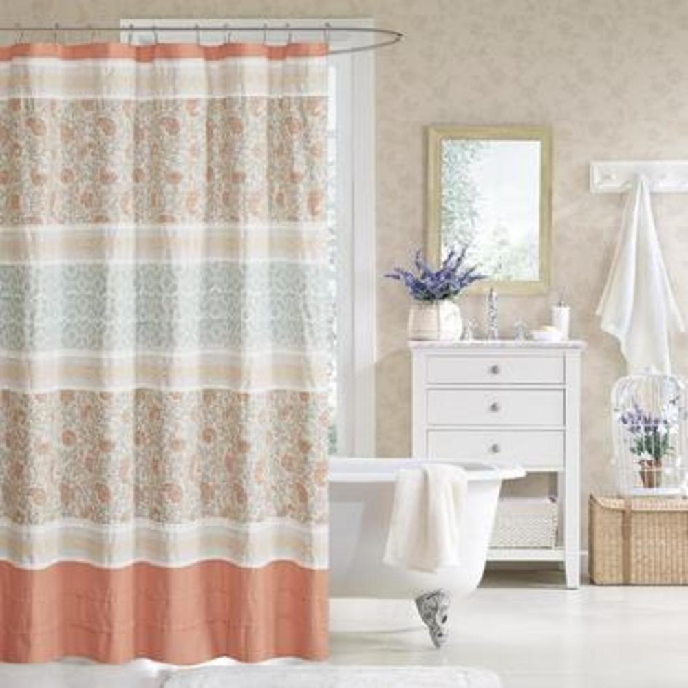 Madison Park Dawn Cotton Shower Curtain 72x72"