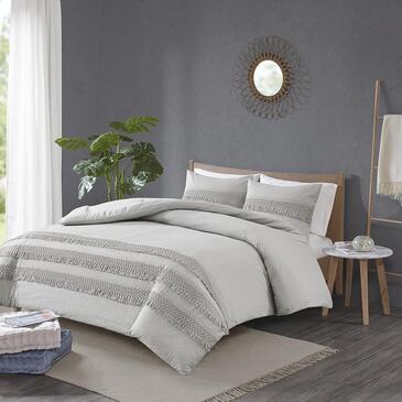 Madison Park Amaya 3 Piece Cotton Seerer Duvet Cover Set King Cal Piece Cotton Seerer Duvet Cover, Bed Bath And Beyond California King Duvet Covers