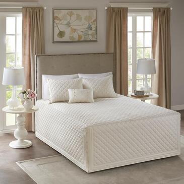 Madison Park Breanna 4 Piece Cotton Reversible Tailored Bedspread Set King Cal Madison Park Breanna 4 Piece Cotton, Cal King Bedspreads