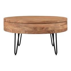Moe's Home Collection Moes Home Collection KY-1008-24 Privado Storage Coffee Table&#44; Natural - 31 x 31 x 16 in.