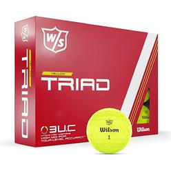 Wilson Staff Triad Golf Balls (YELLOW, 12pk) NEW