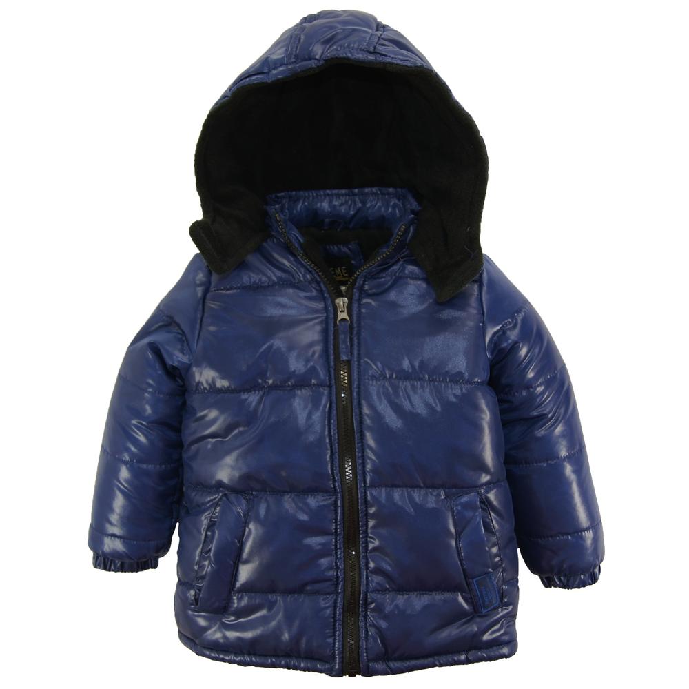 iXtreme Toddler Boys Down Alternative Hooded Winter Puffer Bubble Jacket Coat