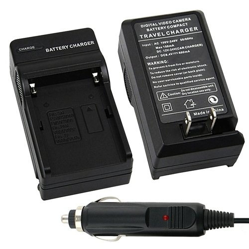 CE Compass Wall Battery Travel Charger with AC Car Adapter For Sony NP-F550 NP-F570 NP-F750 NP-F960 NP-F330 NP-F970 NP-F530 NP-F770 NP-F930
