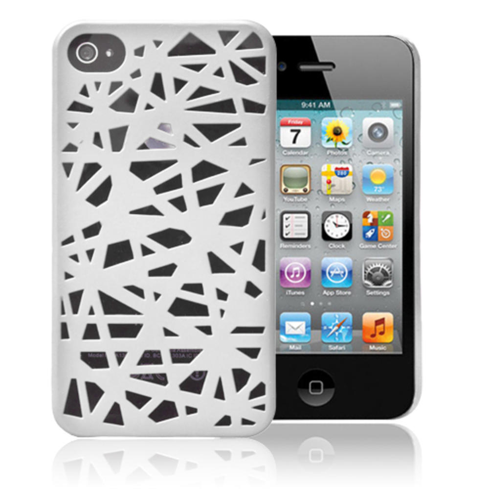 CE Compass White Bird's Nest Design Hard Snap On Case Cover For Apple iPhone 4 4S