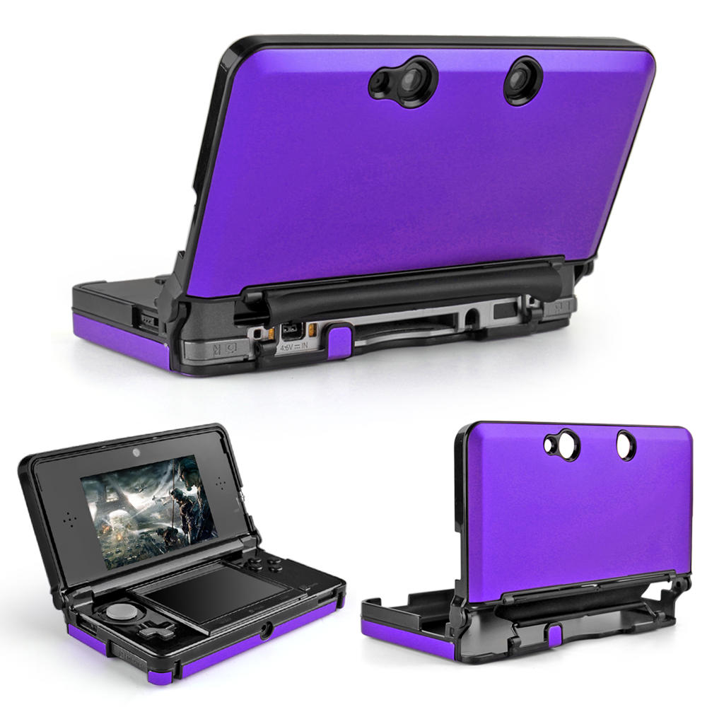 CE Compass 3DS Case (Purple) - Full Body Protective Snap-on Hard Shell Aluminium Plastic Skin Cover for Nintendo 3DS 2011 Model