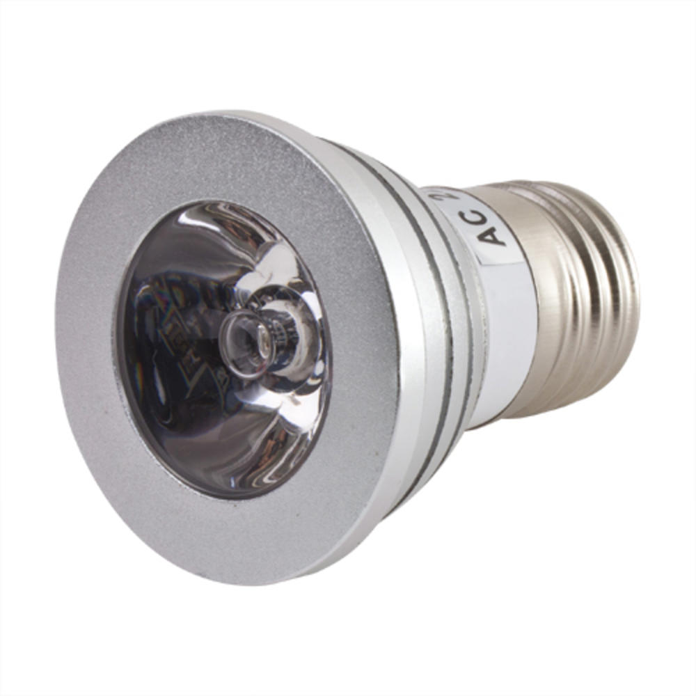 CE Compass E27 16 Color Changing 3W RGB LED Light Bulb Lamp 85~265V w/ IR Remote Control