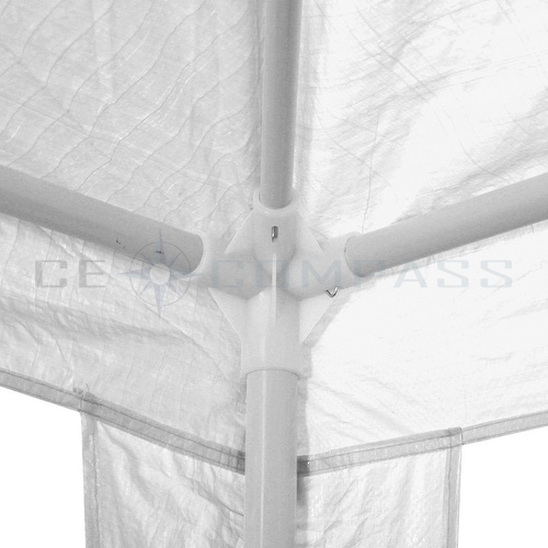 CE Compass Outdoor 10x30' Party Wedding Tent Canopy Pavilion Catering Events White Easy Set without Sidewall for Camping BBQ