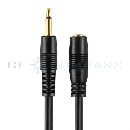 CE Compass 3.5mm Mono Extension 3FT - 12V Trigger, IR Infrared Sensor Receiver Extension, TS Monaural Mini Mono Audio Plug Jack Wire Cord