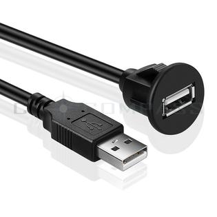 Ce Compass Cbl 1usb R Ext 3ft Usb Flush Mount Cable W Buckle Dashboard Panel Socket Plug Extension Wire Cord For Boat Truck Trailer Motorcycle 3ft