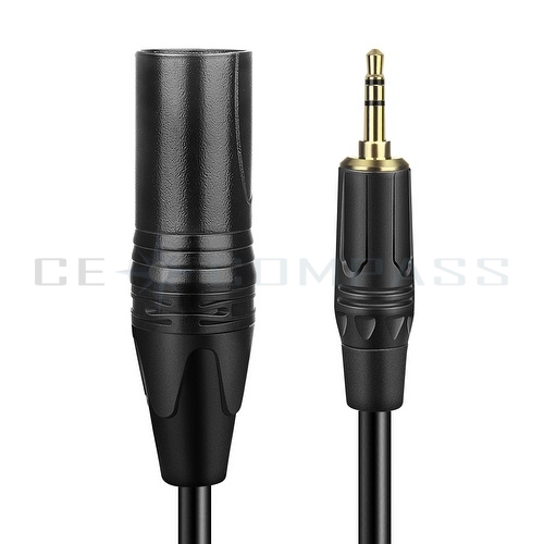 CE Compass Unbalanced 3.5mm (1/8 Inch) TRS to XLR Male to Male Cable (3FT) Headphone Audio Jack Plug Converter Wire Cord