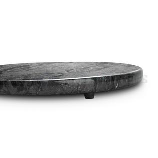 Ce Compass Marble Pastry Board Black 12 Inch Round Non Stick Stain Heat Resistant Charcuterie Cheese Dough Cutting Serving Board