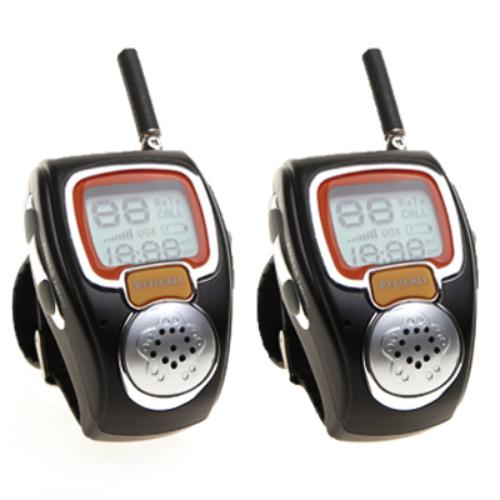 CE Compass 2PCS Digital Walkie Talkie Two Way Radio Watch Wristwatch Auto Channel Scan LCD Display Auto Squelch Built-in Microphone Sport