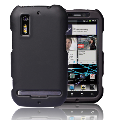 CE Compass Motorola Photon 4G/MB855 Black Rubberized Snap On Hard Case Cover