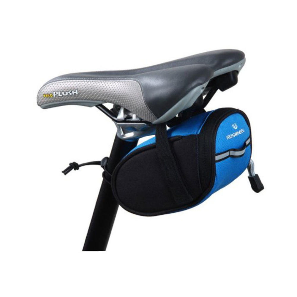 CE Compass Bicycle Bike Cycling Saddle Outdoor Portable Pouch Rear Back Seat Bag Blue