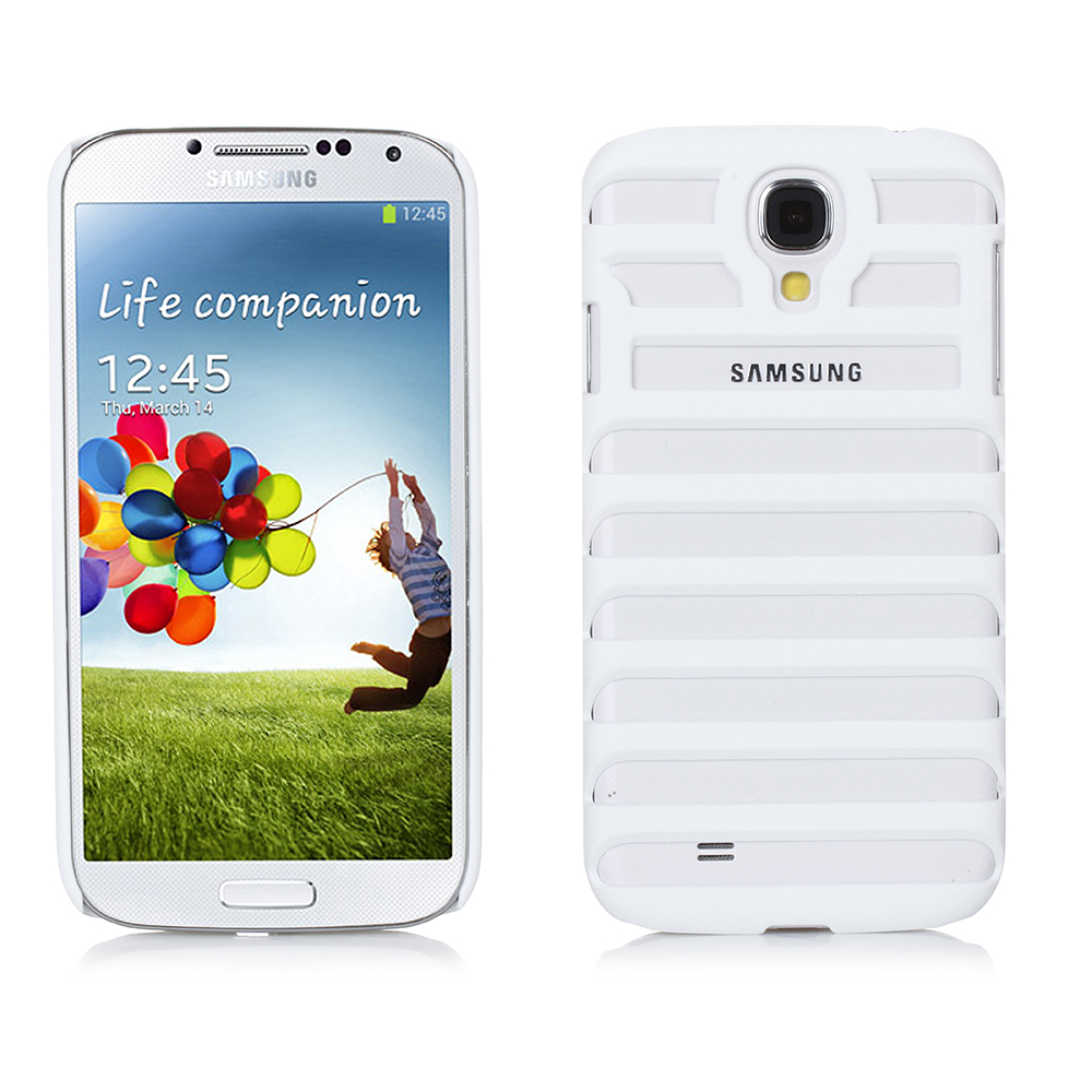 CE Compass Ladder Shaped Stripe Hollow Case Cover For Samsung Galaxy S4 i9500 White