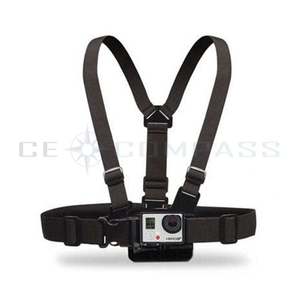 CE Compass Adjustable Chest Body Harness Belt Strap Mount Base For Gopro Hero 2 3 3+ Camera