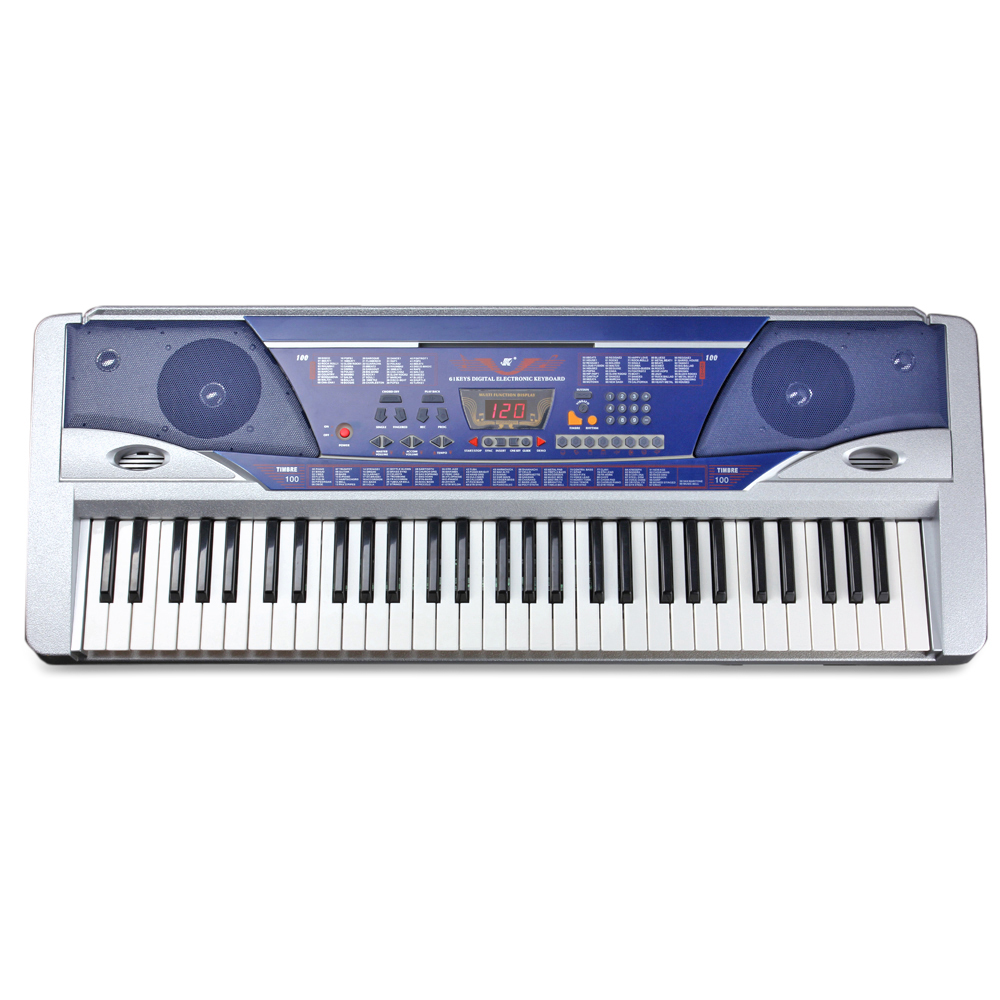 CE Compass Electronic Portable Piano Keyboard 61 Key Digital Music Key Board Piano With Multi Function LCD Display Screen 100 Timbres