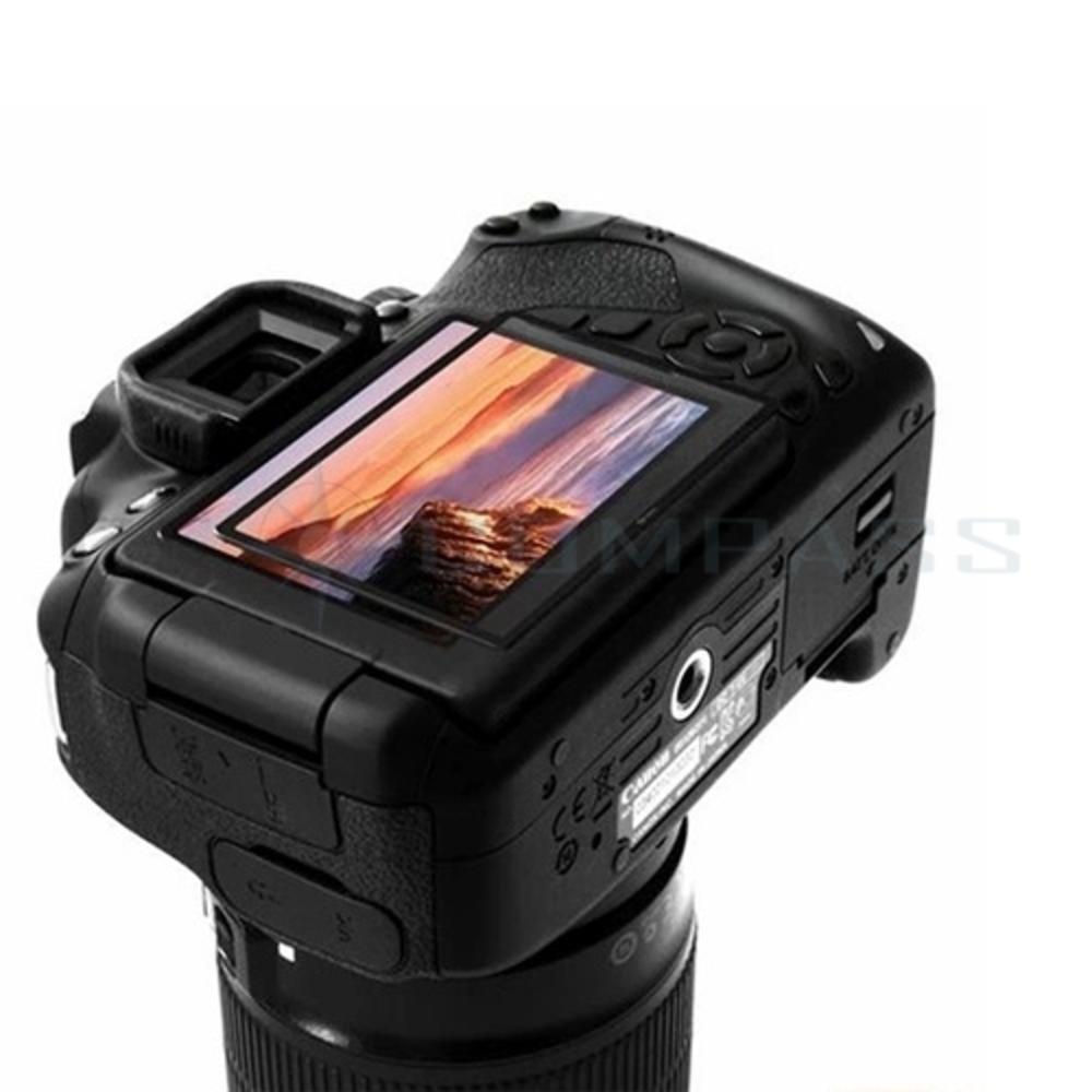 CE Compass GGS 4th Generation self-adhesive Eletrostatic Adsorption LCD Screen Protecter For Canon 100D with Shoulder Panel