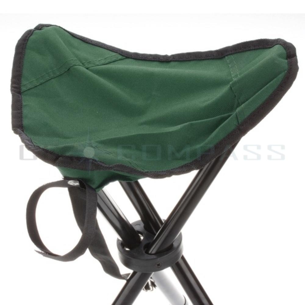 CE Compass Outdoor Folding Chair For Hiking Fishing Camping Picnic Lawn Portable Pocket With 3 Leg Stool Oxford Cloth Small Size Green