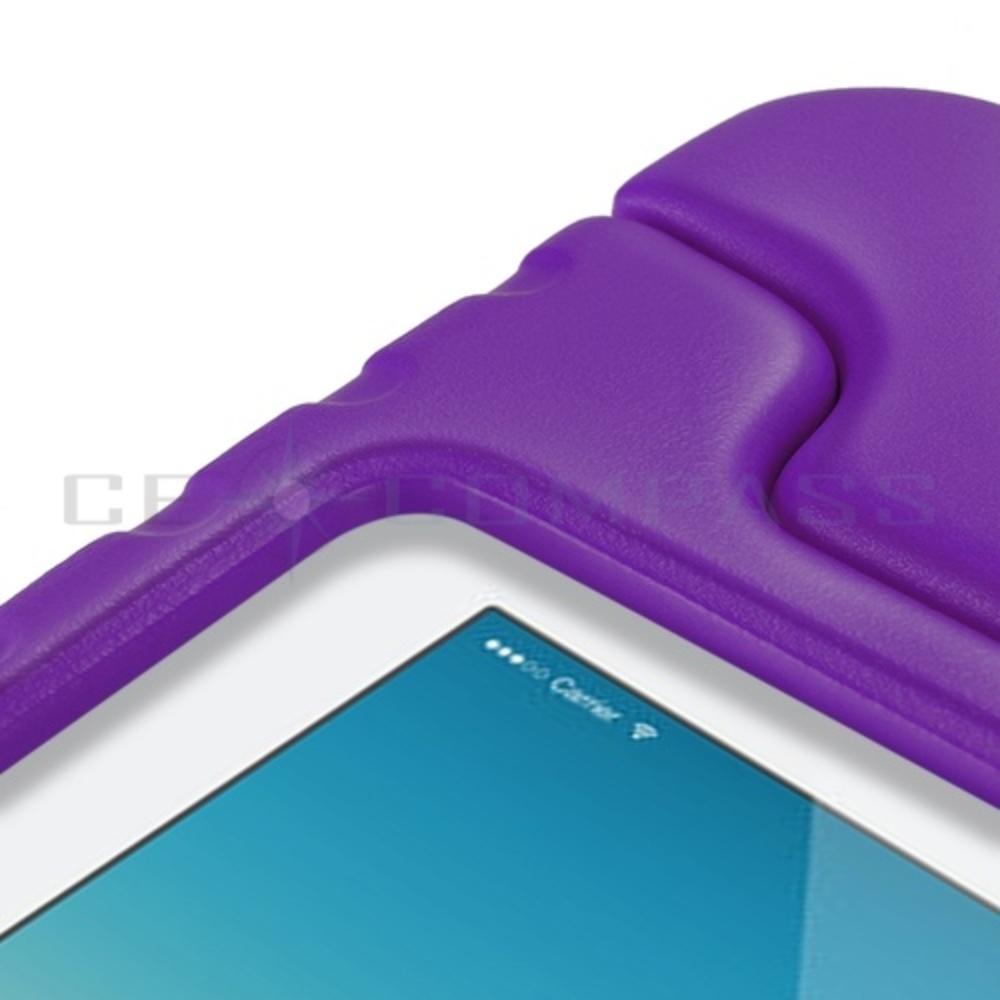 CE Compass iPad Case Kids Shock Proof Soft Light Childproof Impact Drop Resistant Protective Stand Cover Handle for Apple iPad 2/3/4 Purple
