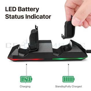 Ce Compass Dual Charging Station For Xbox One Controller W 2 Rechargeable 600mah Lithium Batteries Charger Dock Base With Usb Cable