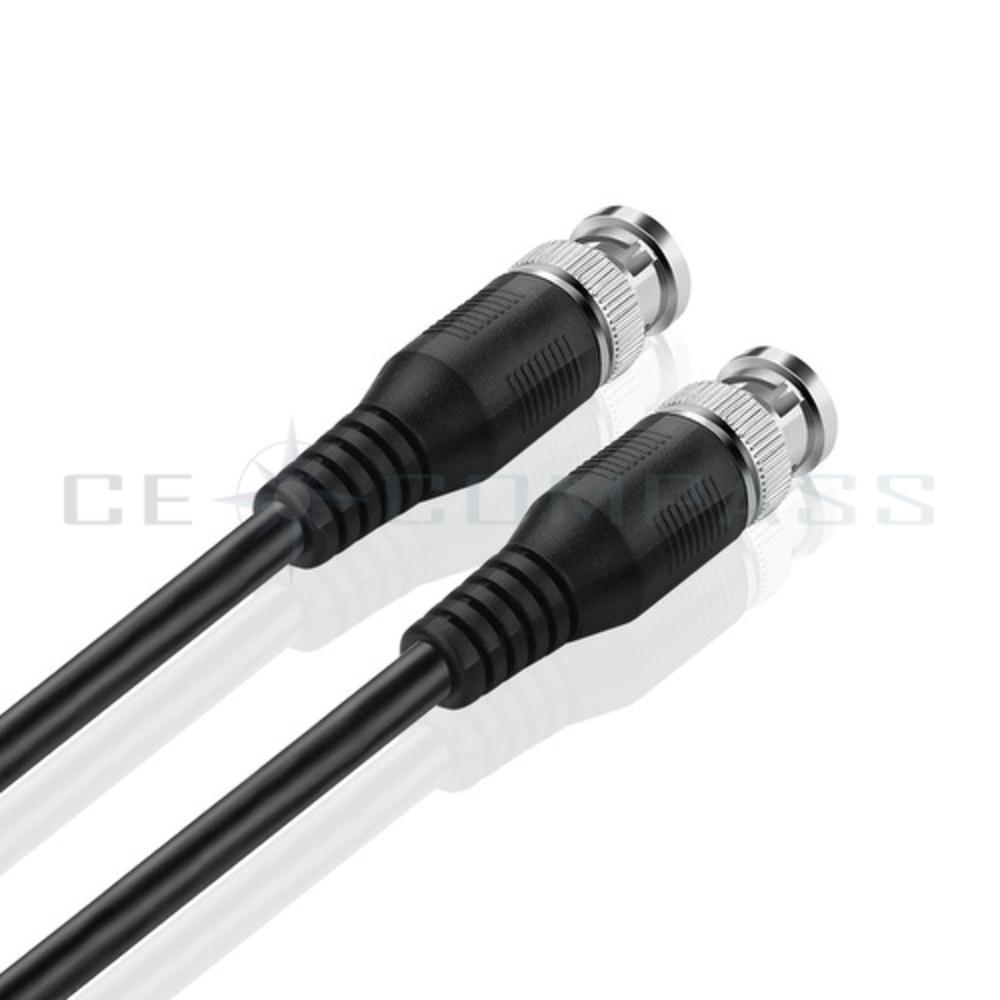 CE Compass BNC Cable 35FT Male Connector Adapter RF RG-58/U Coaxial Wire Cord Cable Jack Plug for CCTV Security Video Camera Oscilloscope