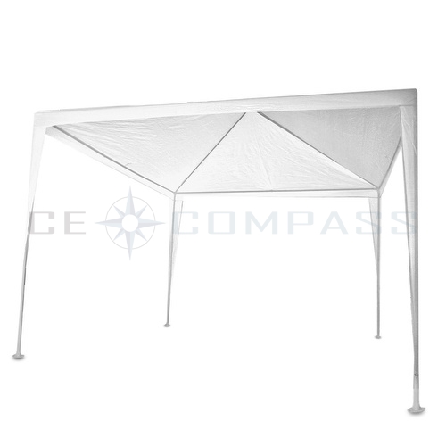 CE Compass Outdoor 10x10' Party Wedding Tent Canopy Gazebo Pavilion Catering Events White Easy Set without Sidewall for Camping BBQ