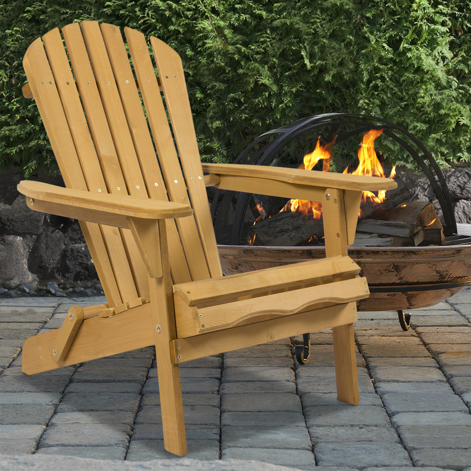 best choice products sky2253 foldable wood adirondack chair for