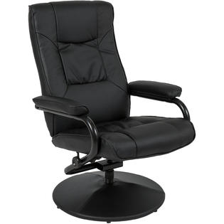 best choice products leather swivel recliner chair for home office