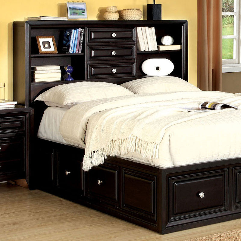 24/7 SHOP AT HOME Yorkville Transitional Style Espresso Finish California King Size 6-Piece Bedroom Set