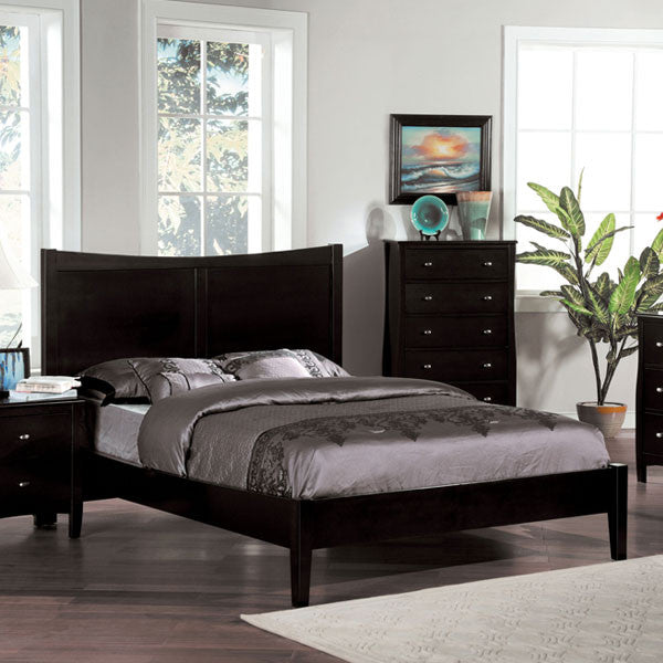 24/7 SHOP AT HOME Milano Transitional Espresso Finish Full Size Bed Frame Set