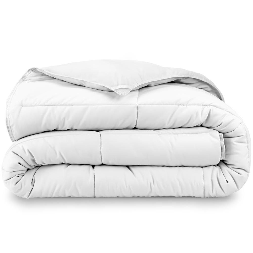Bare Home Duvet Insert - Premium Box-Stitched All Season Down Alternative Comforter, White