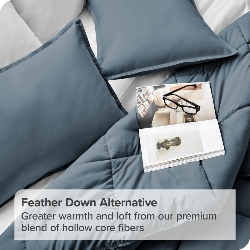 Bare Home Comforter Set - Goose Down Alternative - Ultra-Soft - Hypoallergenic - All Season Breathable Warmth